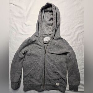 Zara kids zip up hoodie grey size 7